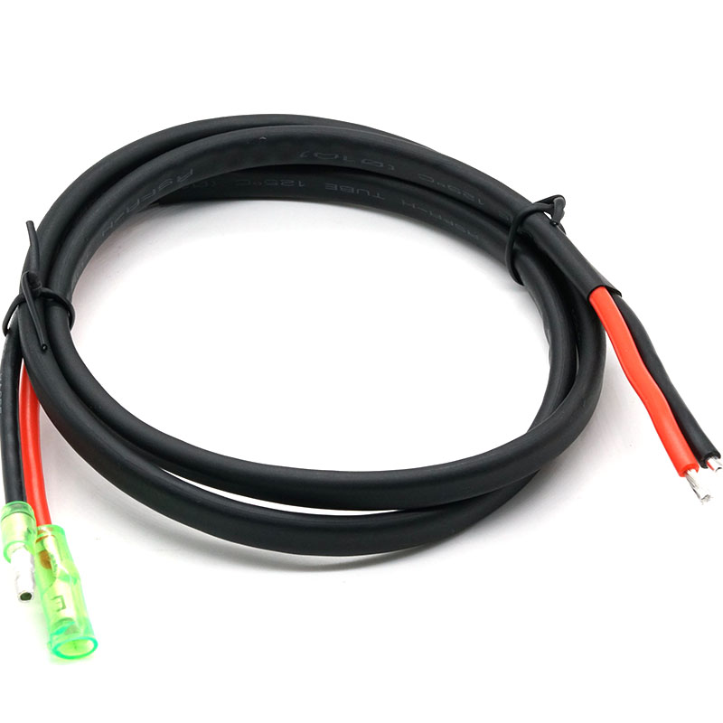 Harness wayar kabel Teflon dengan peluru peluru dengan sarung hitam merah untuk produk elektronik yang disesuaikan